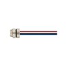 Connecteur femelle M8, 3 pol.,   IP67, 4A, non-blindé